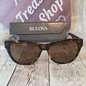 Women's Bulova Sunglasses Brown Demi 56-16-145